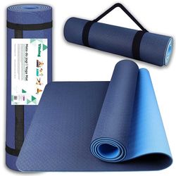 Yoga træningsmåtte Skridsikker træningsmåtte til fitnesscentret TPE