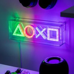Neon LED Ikoner Lampe - PlayStation