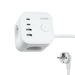 TIROSS MORRE POWER CUBE 3G, 2xUSB, 2xUSBC 1,5m