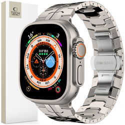 TECH-PROTECT RUSTFRIT LINJE TIL APPLE WATCH 6 / 7 / 8 / 9 / 10 / SE / ULTRA 1 / 2 (44 / 45 / 46 / 49 MM) TITANIUM