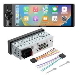 Kruger&Matz KM2016 CarPlay/AndroidAuto 6,3” USB 1DIN bilradio
