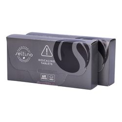 Set med 2-pack Seltino Calc avkalkningstabletter för varje kaffemaskin