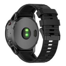 Garmin Fenix 5X/6X/6X Pro osv. Silikone Urrem - Sort