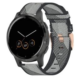 Garmin VivoActive 4S Nylon Urrem - Grå