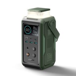 Joyroom 100W Powerbank med høj kapacitet 75000 mAh med udtrækkelig lampe - Grøn
