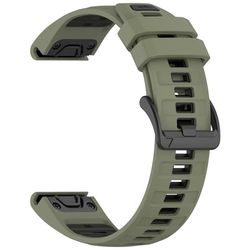 Garmin Fenix 8/Fenix E/Quatix 7 Pro etc. Urrem – Grøn/Sort