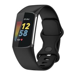 Fitbit Charge 6 Silikonarmband - Svart