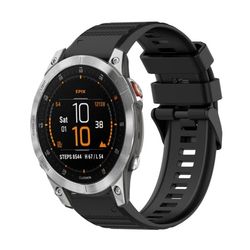 Garmin Epix Gen 2 Silikon Klockarmband - Svart