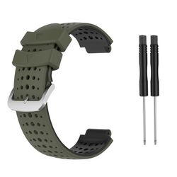 Garmin Forerunner 735XT/620/630/220/230/238 To-tonet Urrem - Grøn/Sort