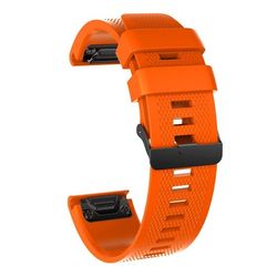Garmin Fenix ​​​​5X/5X Plus/3/3 HR Urrem med Sort Spænde - Orange