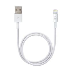 USB A till Lightning Kabel 2 Meter - Vit