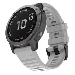 Garmin Fenix 7/7 Pro/Quatix 7/7Pro Silikone Urrem - Grå
