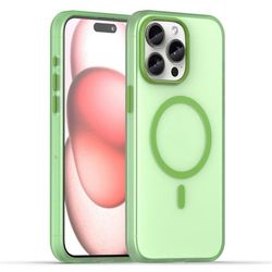 iPhone 15 Pro Max Cover med MagSafe - Grøn