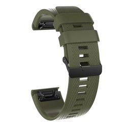 Garmin Fenix ​​​​5X/5X Plus/3/3 HR Urrem med Sort Spænde - Grøn