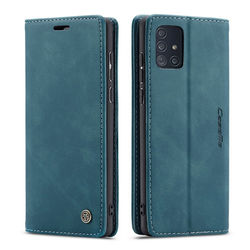 CASEME 013 Series Wallet Cover til Samsung Galaxy A71 - Grøn