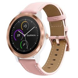 Garmin Forerunner 265S / 255S / Venu 2S Læder Urrem - Pink