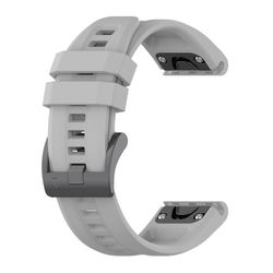 Garmin Fenix 7X Solar Ensfarvet Silikone Urrem - Grå