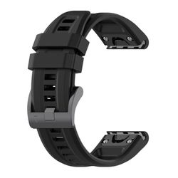 Garmin Fenix 5S Plus Silikone Urrem - Sort