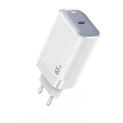 SiGN 65W Laturi, USB-C PD, Pikalataus, MacBook Air, iPhone jne. - Valkoinen