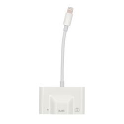 Lightning–Ethernet-, Lightning- ja USB A -sovitin