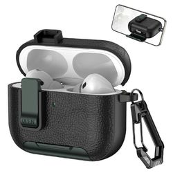Apple AirPods Pro 3 Etui med Stativ - Sort / Mørkegrøn