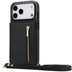 Zipper halskjede deksel til Apple iPhone 18 Pro Max - Svart
