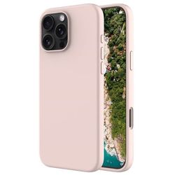 Liquid silikon deksel til Apple iPhone 16 Pro - Pink Sand