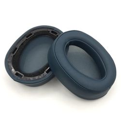 1 par Sony MDR-100ABN / WH-H900N hovedtelefon-ørepuder i proteinlæder - Sortliggrøn