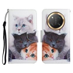 Wonderland Honor X60 Pro 5G / Honor X9c / Honor Magic7 Lite flip-etui - Tre Katter