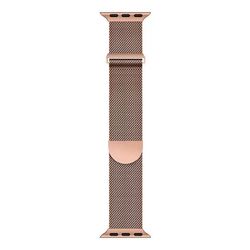 Magnetisk rem Apple Watch Series 10 Ultra 38/40/41/42 mm Milanese Smartwatch Band - Rødguld