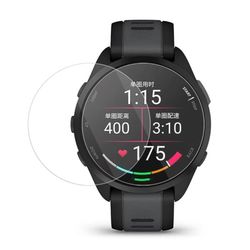 2 stk Garmin Forerunner 165 Skjermbeskytter i herdet glass 2,5D Arc Edge HD Clear Watch Film