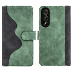 To-farvet OnePlus Nord 5 / OnePlus Ace 5 Ultra læderetui - Grøn