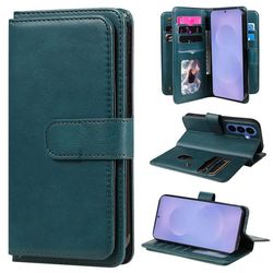 Lommebok-etui med 10 lommeseksjoner for Samsung Galaxy S26 / Samsung Galaxy S26 Plus - Grønn