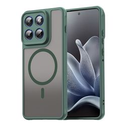 Motorola Edge 70 5G magnetisk etui med fallbeskyttelse i PC + fleksibelt deksel - Grønn