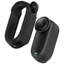 Insta360 GO 3 / GO 3S silikonbeskyttelsesetui med uthulet design for kamera - Svart