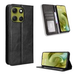 Skinn-etui i lommebok-stil for Motorola Moto G86 - Svart
