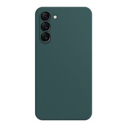 Mikrofiberfôret deksel i mykt gummi for Samsung Galaxy S24 - Grønn