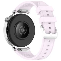 Teksturert klokkerem Huawei Watch GT 6 41 mm / 5 Pro 42 mm / 5 41 mm / 4 41 mm Silikonrem med hurtigutløser og stålspenne - Lilla