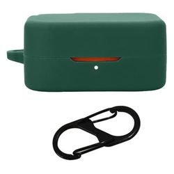 Nothing CMF Buds Pro 2-etui for Bluetooth-øretelefoner Silikondeksel med anti-tapt spenne - Svartgrønn