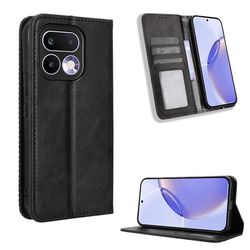 Skinn-etui i lommebok-stil for Realme 16 Pro Plus - Svart