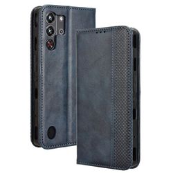 Bofink Vintage läder ZTE nubia Red Magic 10 Pro fodral - Blå