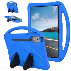 Lenovo Idea Tab Pro (TB-373FU) Etui Skumtabletdeksel med håndtak og støtteben Barnvennlig - Blå
