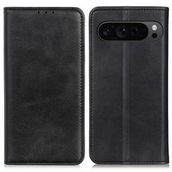 Skinn-etui i lommebok-stil for Google Pixel 9 Pro XL - Svart