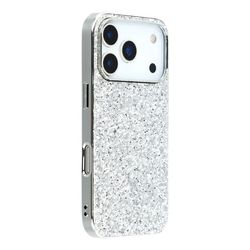 Glitter iPhone 17 Pro Max deksel - Sølv