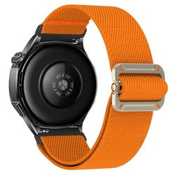Samsung Galaxy Watch7 44 mm / 40 mm nylonarmbånd 20 mm elastisk håndleddsrem - Oransje