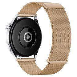 KALEBOL Huawei Watch GT 3 Pro 43 mm Milanese-armbånd i rustfritt stål 20 mm magnetisk klokkerem - Rose Gull