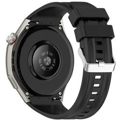 Huawei Watch GT 6 Pro 46 mm armbånd - mykt silikonarmbånd med fjærstenger for hurtigutløsning - Svart