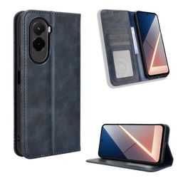 Skinn-etui i lommebok-stil for Xiaomi Poco M7 4G - Blå