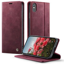 CaseMe vintage iPhone Xs / iPhone X fodral - Röd