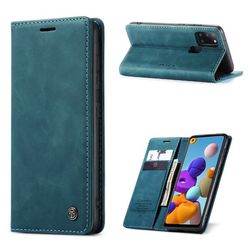 CaseMe Samsung Galaxy A21s Vintage Etui - Grønn